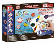 Clay Crayon Набор тесто-мелков (5 цветов по 30 гр) Т19005 1Toy Art