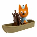 Три Кота Коржик на лодочке Игровой конструктор 1TOY Т19859