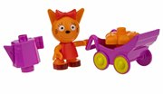 Три Кота Карамелька с цветочком конструктор 1TOY Т19750