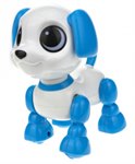  Робо-щенок мини интерактивный бело-голубой Robo Pets 1TOY Т18763