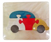 Машинка фигурки-пазлы цветные для малышей 6 деталей Freeze Light