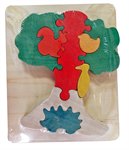 Дерево фигурки-пазлы цветные для малышей 8 деталей Freeze Light