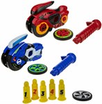Spin Racer Hot Wheels Deluxe Set набор из двух пусковых мотоциклов с дисками и аксессуарами 1Toy Т19375