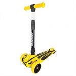 Самокат кикборд детский трехколесный со светящимися колесами NAVIGATOR Т17064 цвет жёлтый