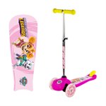 Самокат кикборд трехколесный со светящимися колесами Щенячий патруль Sky 1 Toy