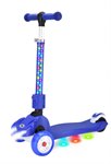 Самокат кикборд трехколесный со звуковыми и световыми эффектами NAVIGATOR Т15363К цвет синий