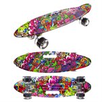 Скейтборд со светящимися колесами ROCK MUSIC NAVIGATOR Т14789