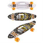 Скейтборд со светящимися колесами Череп NAVIGATOR Т17039