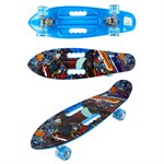 Скейтборд со светящимися колесами Графити синий NAVIGATOR Т17043