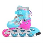 Роликовые коньки раздвижные размер S (30-33) со светом LOL 1TOY Т17738