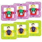 Magformers Магнитный конструктор Магформерс 60203 3 мальчика и 3 девочки