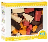 Деревянный конструктор ТОМИК Краски дня День 105 деталей