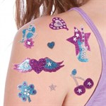 Детские татуировки для девочек Модные тату Style Me Up Сверкающие татуировки из пудры 551