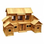 Деревянный конструктор Теремок 7 Базовая модель 845 деталей