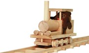 Деревянная Рельсовая железная дорога Конструктор Паровоз 636