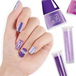 Детская косметика Бархатный маникюр со стразами Фиолетовый STYLE ME UP 1647