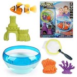 ROBOFISH Игровой набор Робот рыбка с аквариумом замком сачком и кораллами роборыбка