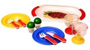 Детская пластмассовая посуда Обеденный сервиз Dining Set Spielstabil