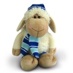 Мягкая игрушка Овечка в шапочке и шарфике 21 см