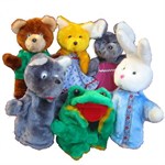 Кукольный театр Теремок Перчаточные мягкие игрушки 6 персонажей, Тайга