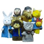 Кукольный театр Колобок Перчаточные мягкие игрушки 7 персонажей, Тайга