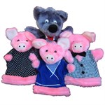 Кукольный театр Три поросенка Перчаточные мягкие игрушки 4 персонажа, Тайга