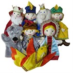 Кукольный театр Иван Царевич и Серый волк Перчаточные мягкие игрушки 8 персонажей, Тайга