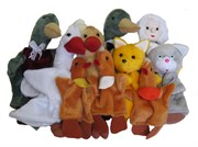 Кукольный театр Гадкий утенок Перчаточные мягкие игрушки 10 персонажей, Тайга