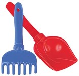Игрушка для игры в песочнице Набор №72 лопатка и грабли