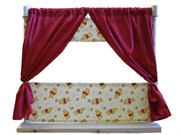 Домашний кукольный театр Настольная ширма с занавесом