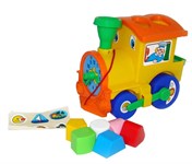 Развивающая игрушка для малышей Каталка сортер Занимательный паровоз