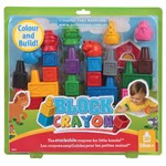 Набор восковых фигурных мелков Block Crayon для малышей Ферма 20 мелков
