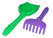 Игрушка для игры в песочнице Набор №178 лопатка и грабли