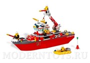 Конструктор LEGO (ЛЕГО) CITY пожарный катер (7207)