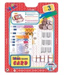 Набор денег и штрих-кодов для игры в магазин