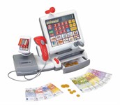 Касса электронная многофункциональная с сенсорной панелью с аксессуарами со звуковыми эффектами