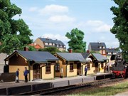 Сборная модель Строение для железной дороги Станция с багажным складом Windberg 1:87 HO Auhagen 11358