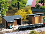 Сборная модель Строение для железной дороги Сельский остановочный пункт Полустанок Unterschonbach 1:87 HO Auhagen 11415