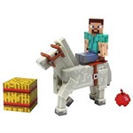 Minecraft Игровой набор фигурка Стива с лошадью Майнкрафт 4 предмета