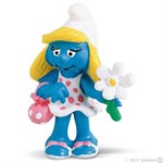 Коллекционная фигурка Смурфетта с ромашкой