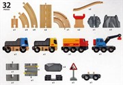 BRIO Деревянная железная дорога с автодорогой и переездом БРИО 33210