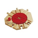 BRIO Деревянная железная дорога Механический перекрёсток БРИО 33361