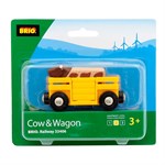 BRIO Вагон с коровой деревянной железной дороги БРИО 33406