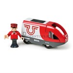 BRIO Вагон с машинистом деревянной железной дороги на батарейках БРИО 33504