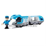 BRIO Пассажирский поезд экспресс с машинистом деревянной железной дороги БРИО 33506