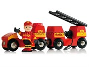 BRIO Пожарная машина деревянной железной дороги БРИО 33576