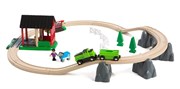 Деревянная железная дорога BRIO Загородная лошадиная ферма Кантри БРИО с поездом на батарейках 33790