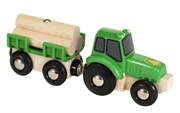 BRIO Трактор и прицеп с бревнами деревянной железной дороги БРИО 33799