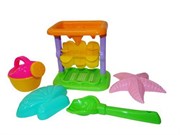 Игрушки для песочницы Набор №343 песочная мельница с основанием совок формочки лейка малая