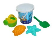Набор для игры в песочнице №360 ведро лопатка формочки лейка